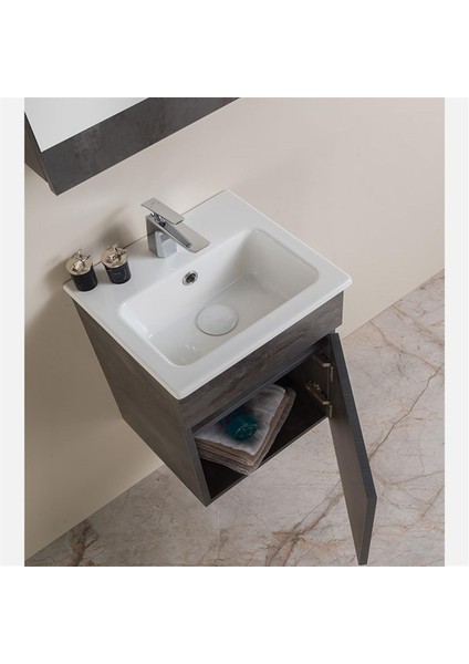 Greta Beton Gri Banyo Dolabı 50 cm fiyatları