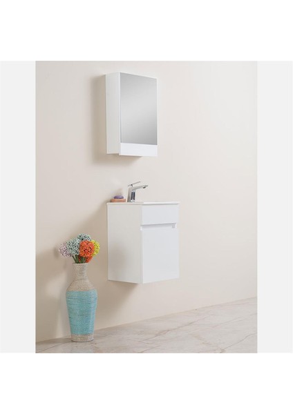 Greta Beyaz Banyo Dolabı 40 cm