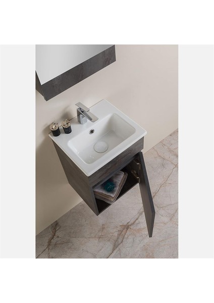 Greta Beton Gri Banyo Dolabı 40 cm fiyatları