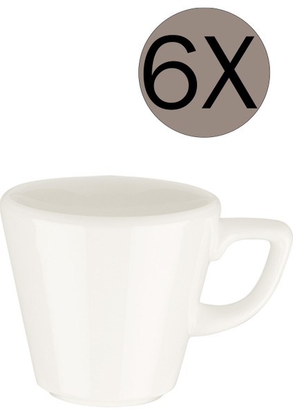 Porselen Core Kahve Fincanı 70 cc 6'lı Takım