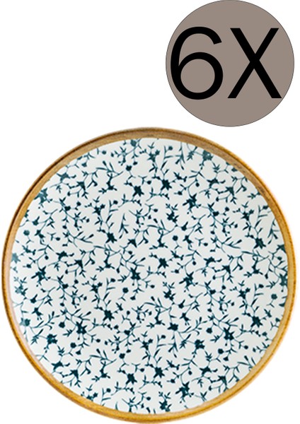 Porselen Calif Gourmet Düz Tabak 17 cm 6'lı Takım fiyatları