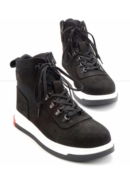 Siyah Nubuk Leather Erkek Bot & Bootie E02811580901