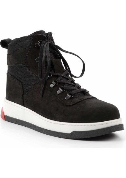 Siyah Nubuk Leather Erkek Bot & Bootie E02811580901