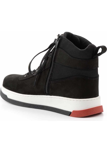 Siyah Nubuk Leather Erkek Bot & Bootie E02811580901