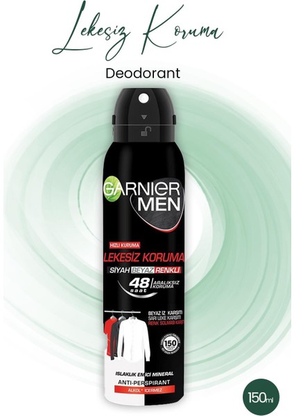 Men 48h Lekesiz Koruma Erkek Deodorant 150 Ml