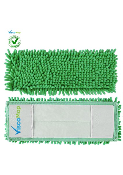 Makarna Mop Süper Emici Toz Toplayıcı Şönil Mop Bezi 40 cm Karışık Renk