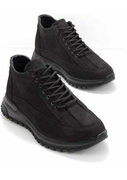 Siyah Nubuk Leather Erkek Bot & Bootie E02733027401