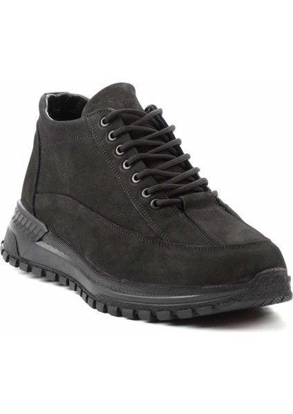 Siyah Nubuk Leather Erkek Bot & Bootie E02733027401