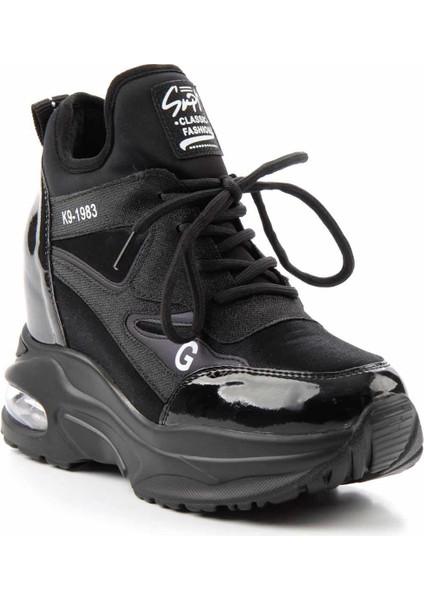 Siyah Rugan Leather Kadın Sneaker K01185300108 modelleri