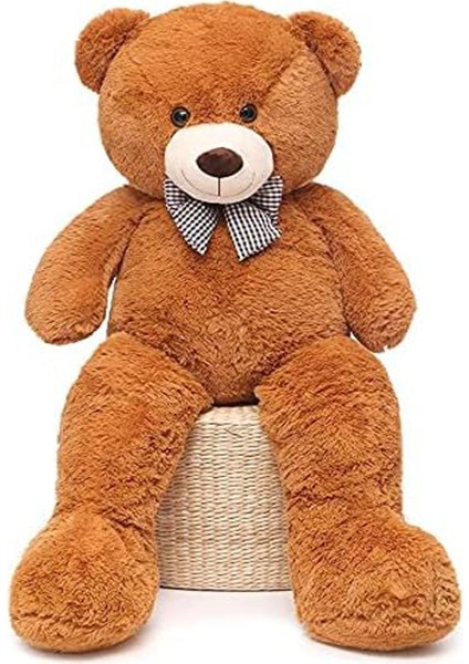 Oyuncak 80 cm Papyonlu Peluş Ayıcık- Ithal Kumaş - Premium Koleksiyon Hediyelik Ayı (% 100 Yerli)