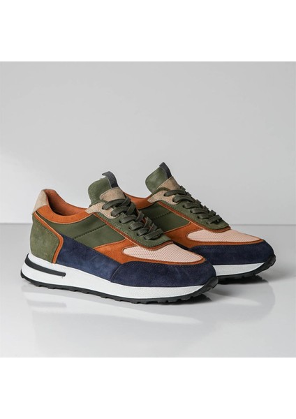 Pergamon Model Gerçek Deri Erkek Sneaker - Erkek Günlük Spor Ayakkabı