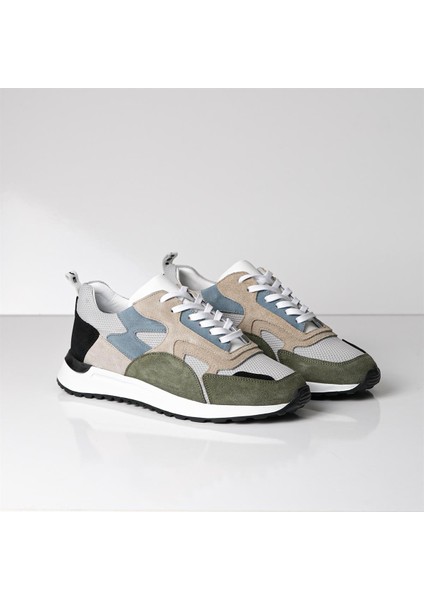 Cladius Model Gerçek Deri Erkek Sneaker - Erkek Günlük Spor Ayakkabı