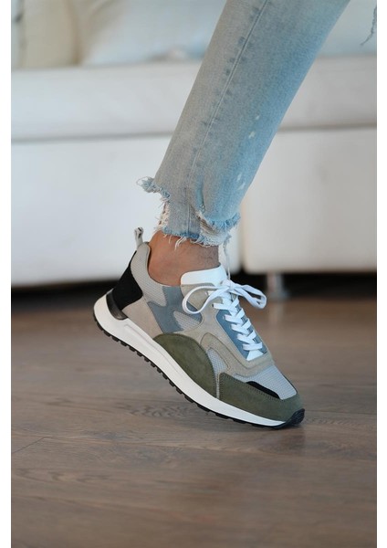 Cladius Model Gerçek Deri Erkek Sneaker - Erkek Günlük Spor Ayakkabı