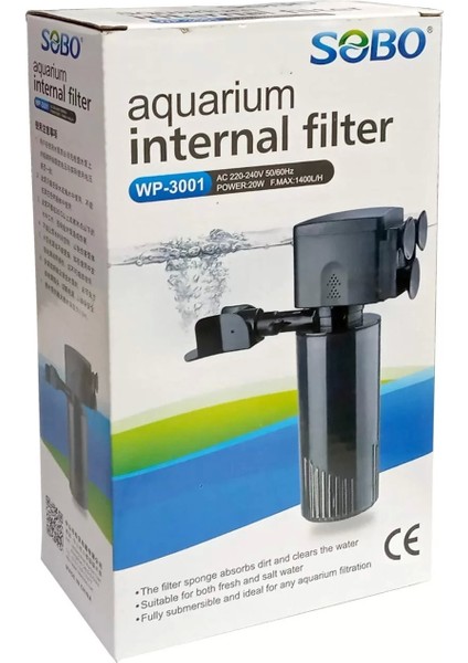 Akvaryum Iç Fi ltre 20W 1400 lt WP-3001