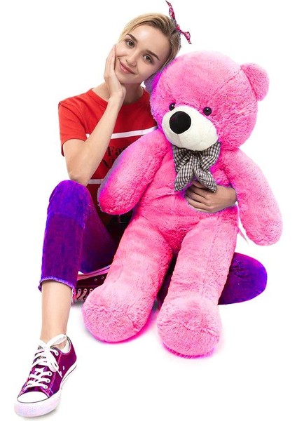 Oyuncak 80 cm Papyonlu Peluş Ayıcık- Ithal Kumaş - Premium Koleksiyon Hediyelik Ayı (% 100 Yerli) fiyatları