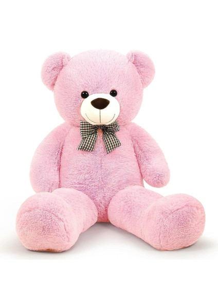 Oyuncak 80 cm Papyonlu Peluş Ayıcık- Ithal Kumaş - Premium Koleksiyon Hediyelik Ayı (% 100 Yerli)