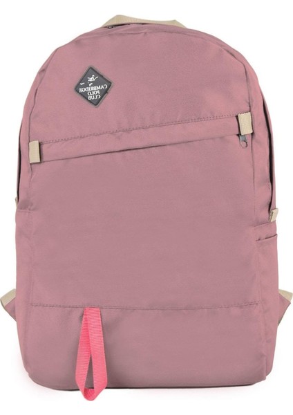 Unisex Çok Gözlü Günlük Seyahat Okul Sırt Çantası Pembe 2102