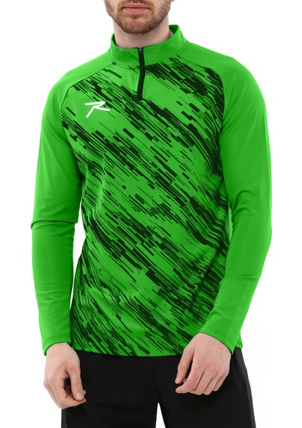 Erkek Yarım Fermuarlı Sweatshirt Dıgnus Yeşil