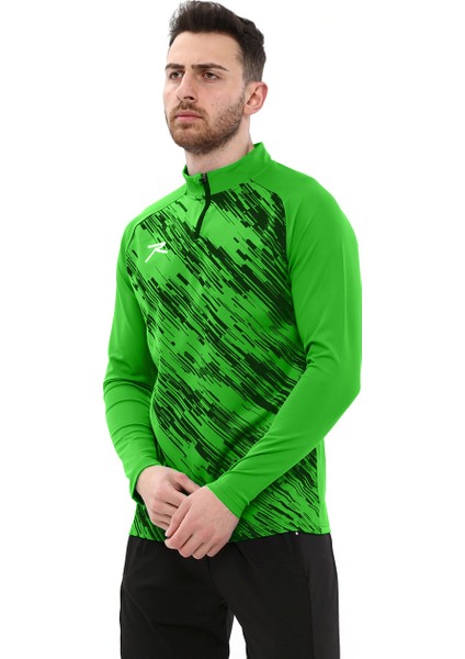 Erkek Yarım Fermuarlı Sweatshirt Dıgnus Yeşil