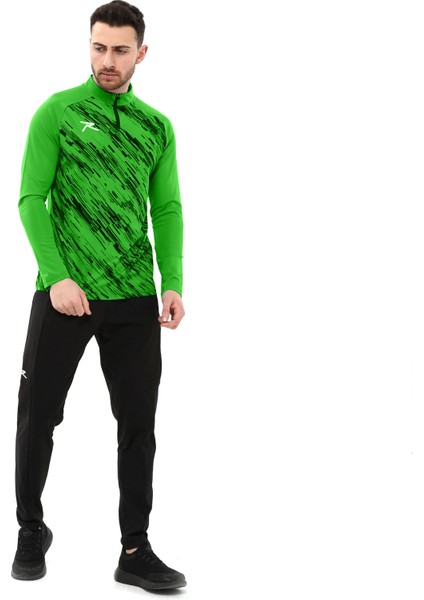 Erkek Yarım Fermuarlı Sweatshirt Dıgnus Yeşil