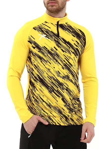Erkek Yarım Fermuarlı Sweatshirt Dıgnus Sarı