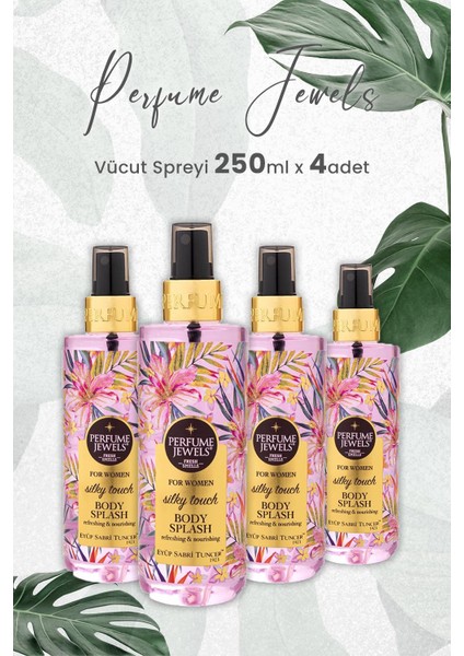 Pj Body Splash Silky Touch 250 ml x 4 Adet