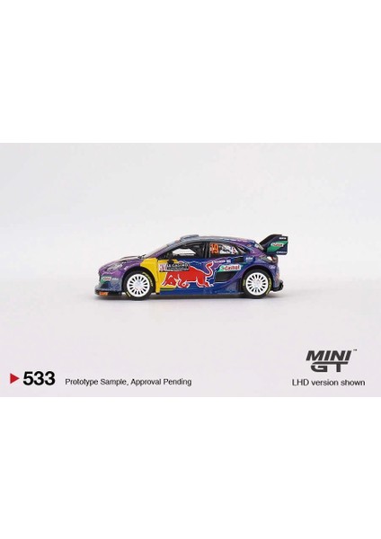 1/64 Ford Puma Rally1 #19 M-Sport Ford Wrt 2022 Rally Montecarlo Winner MGT00533