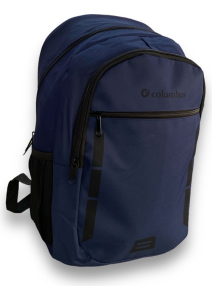 Columbus Nova Sırt Çantası 3 Bölmeli Sırt Destekli - Lacivert