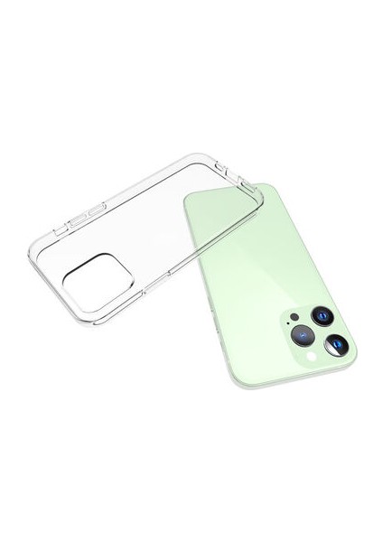 Apple iPhone 15 Pro ile Uyumlu Kılıf Şeffaf Esnek Silikon Telefon Kılıfı Kapak Şeffaf modelleri