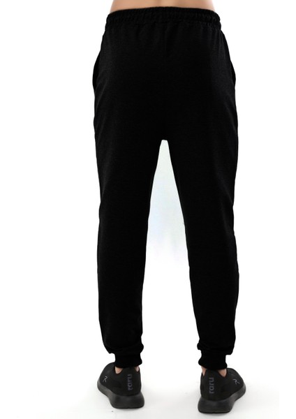Erkek Ribanalı Sweat Pantolon Sentus Siyah