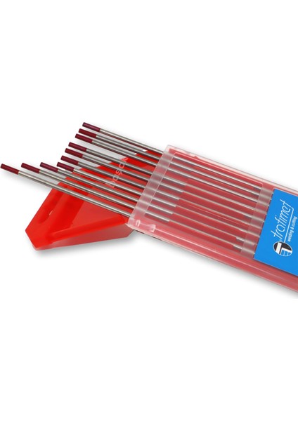 2,4 mm Wt-20 Kırmızı Tungsten Elektrot 175 mm Trafimet 1 adet fiyatıdır