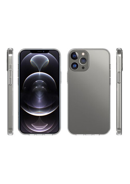 Apple iPhone 15 Pro Max ile Uyumlu Kılıf Şeffaf Esnek Silikon Telefon Kılıfı Kapak Şeffaf fırsatları