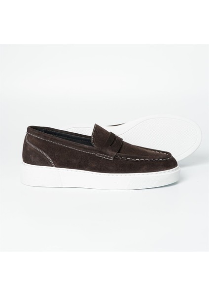 Ramonelli Model Gerçek Deri Erkek Kahverengi Loafer - Erkek Casual Ayakkabı