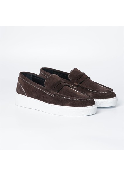 Ramonelli Model Gerçek Deri Erkek Kahverengi Loafer - Erkek Casual Ayakkabı