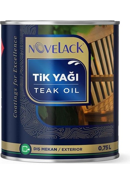 Teak Oil - Tik Yağı 0,75 Lt