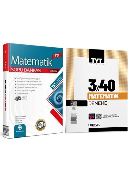 TYT Matematik Soru ve Marka Deneme Seti 2 Kitap