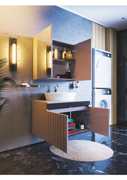 Mina Banyo Dolabı Takımı 75 cm Özel Seri fiyatları