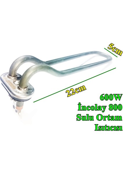 Bulaşık Makinesi Tank Rezistansı 600W İncolay 800 - Sern R5124-1P modelleri