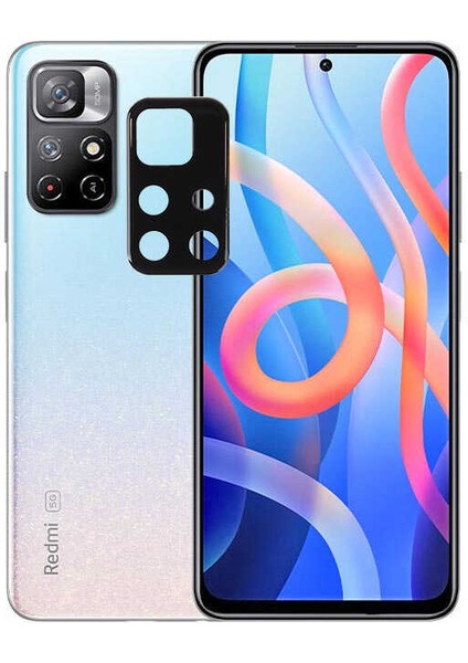 Xiaomi Redmi Note 11T 5g Kamera Lens Koruyucu 3D Temperli Cam Siyah