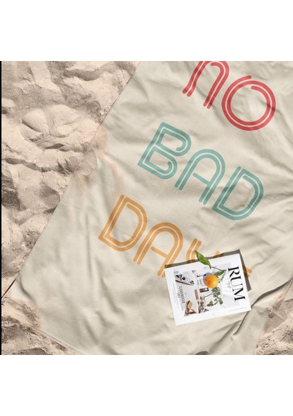 No Bad Days Plaj Havlusu - Microfiber