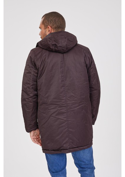 Erkek Kapşonlu Parka K207 Kahverengi fırsatları