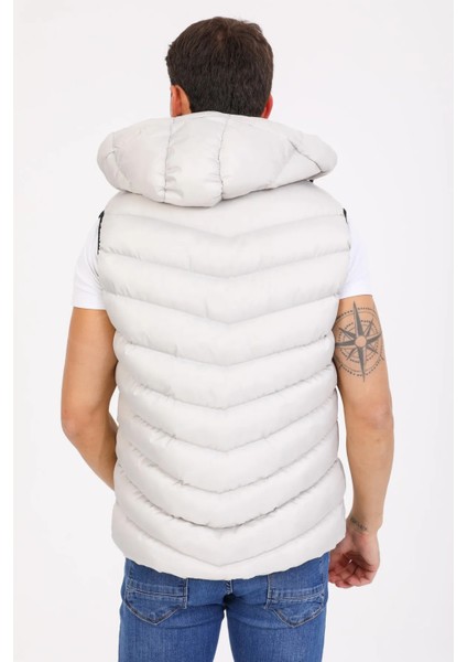 Erkek Taş Jel Dolgulu Fermuarlı Çıkartılabilir Kapüşonlu Şişme Yelek indirimleri