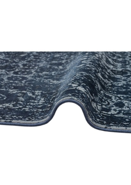 Verona Dyed Vrd 01 Dark Navy Overdyed Yumuşak Ipeksi Dokulu Modern Eskitme Tarz Makine Dokuması Halı fiyatları
