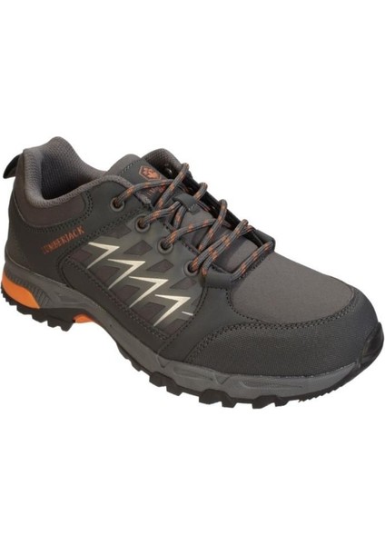 Erkek Siyah Gri Outdoor Soğuğa Dayanıklıkaymaz Taban Kışlık Spor Ayakkabı