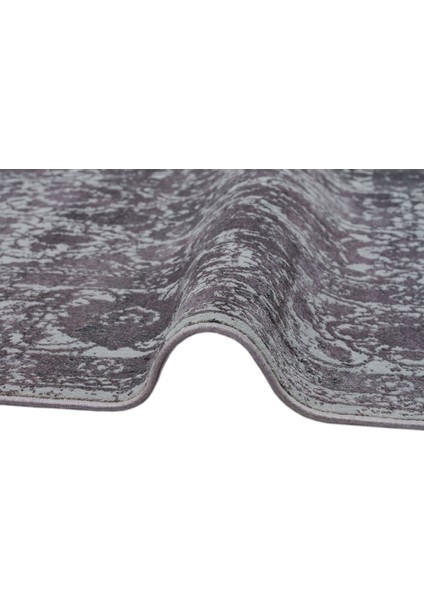 Verona Dyed Vrd 01 Dark Grey Overdyed Yumuşak Ipeksi Dokulu Modern Eskitme Tarz Makine Dokuması Halı