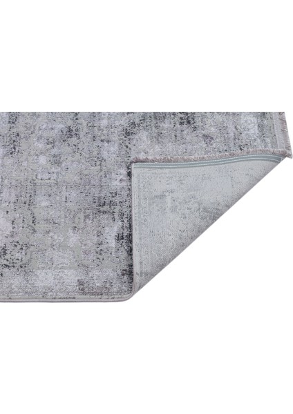 Verona Dyed Vrd 01 Dark Grey Overdyed Yumuşak Ipeksi Dokulu Modern Eskitme Tarz Makine Dokuması Halı