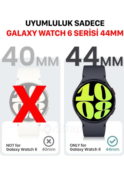 Samsung Galaxy Watch 6 Seri 44MM ile Uyumlu Ekran Koruyucu Nano Esnek Cam Tam Kaplayan Ppm fiyatları