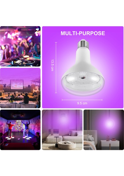 E26 15w Ultraviyole Uv Lamba Ampulü Floresan Algılama Lambası 220v/110v Ev Dj Parti Dekorasyon (Yurt Dışından)