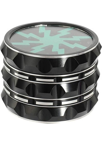 2,5 Inç Öğütücü Alüminyum Siyah Manuel Öğütücü Baharat Öğütücü Tuz Ve Karabiber Öğütücü (Yurt Dışından)