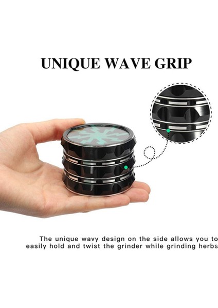 2,5 Inç Öğütücü Alüminyum Siyah Manuel Öğütücü Baharat Öğütücü Tuz Ve Karabiber Öğütücü (Yurt Dışından) fırsatları